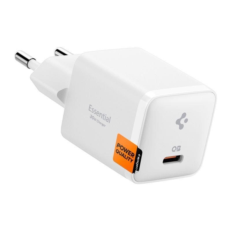 Spigen Essential 30W Wall Charger EE301EU - all white Mobil Oplader ACH09492