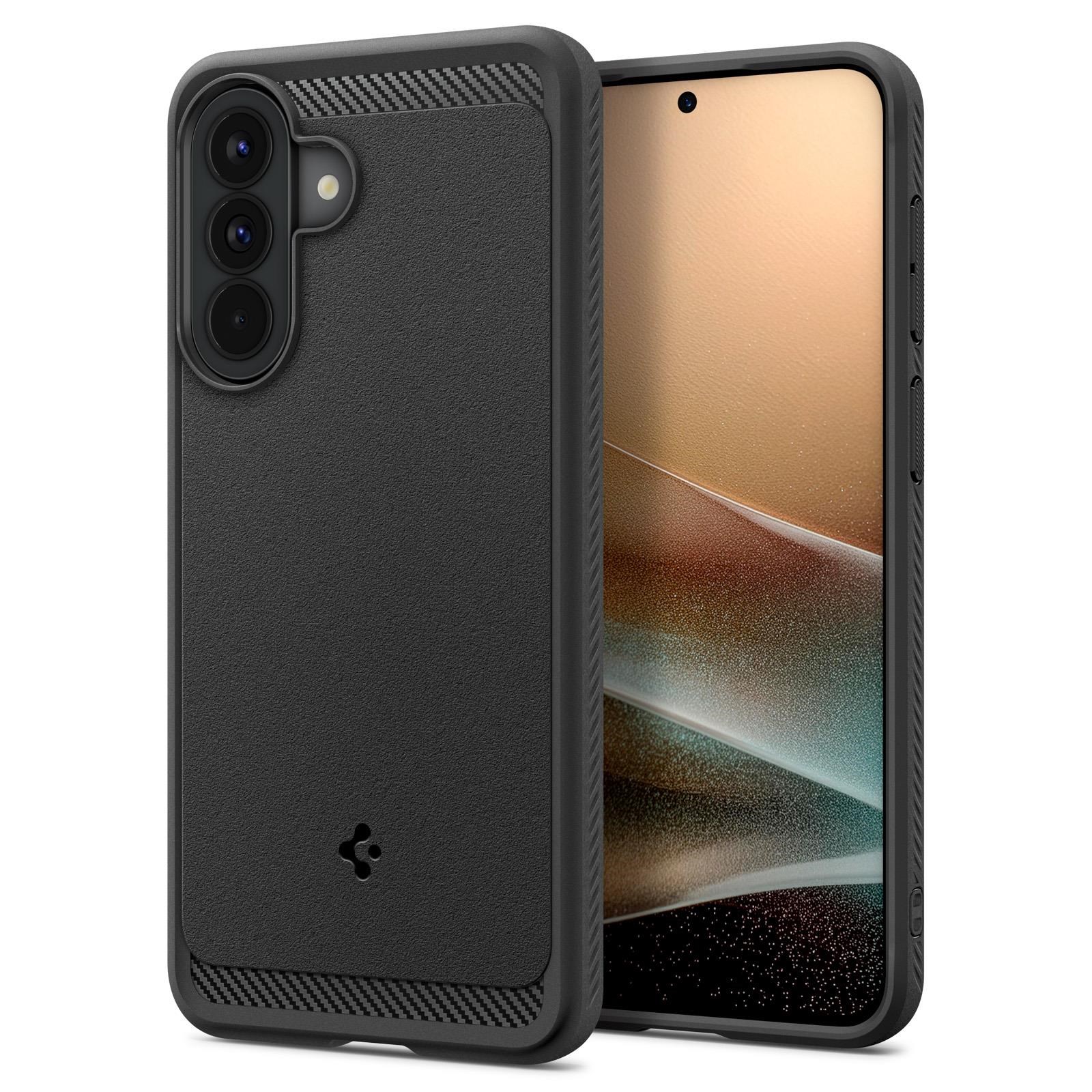 Spigen Rugged Armor - matte black - Samsung Galaxy A57 5G Mobilcover ACS09794