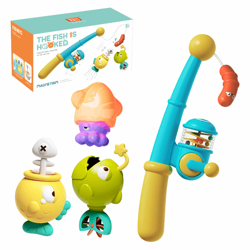 Fresh Kid Tub Fun! Fishing set 4 parts Babylegetøj 3504
