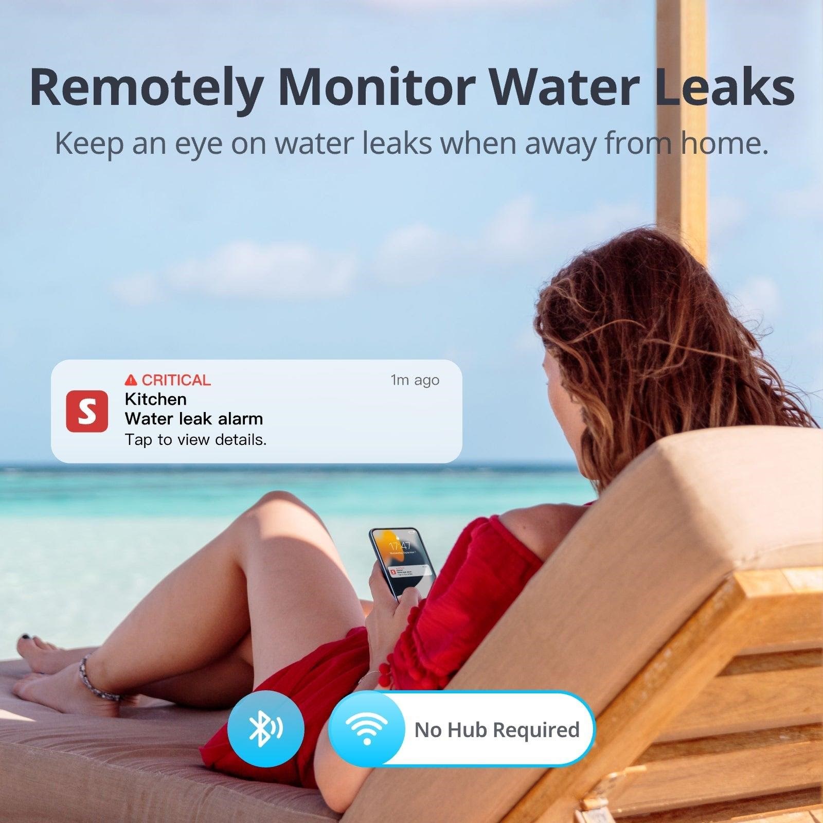 SwitchBot Water Leak Detector with Sensor Cable Smart Home W4402010