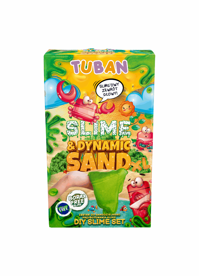 Tuban Sæt - Diy Slime & Dynamic Sand Xl Kreativt Legetøj TU3397