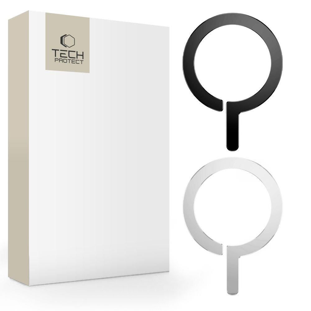 Tech-Protect MetalRing Universal Magnetic - Black / Silver (2 pcs) Mobil Tilbehør 5906302308187