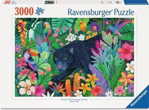 Ravensburger Panther in Flowery Jungle 3000p - 14+ Puslespil 12001748