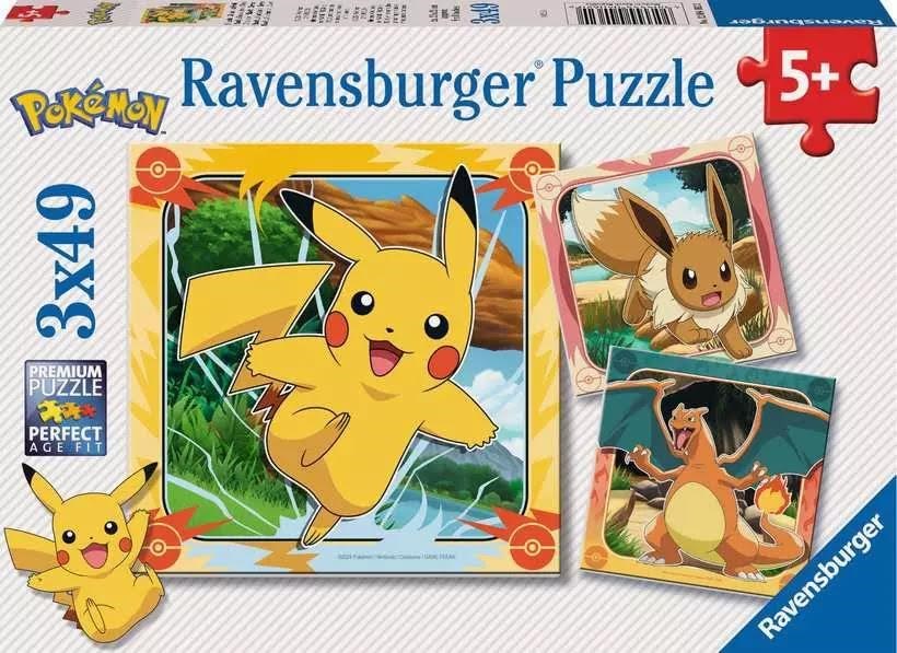 Ravensburger Pokémon 3x49p - 5+ Puslespil 12004062