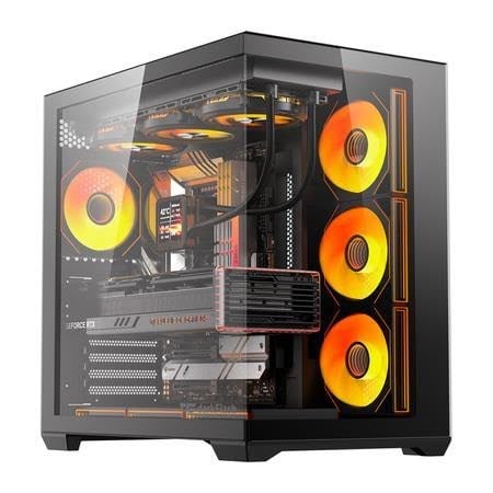 Darkflash C280 Computer Case + 7 Fans - Kabinet - Sort Kabinet C280 BLK +7F