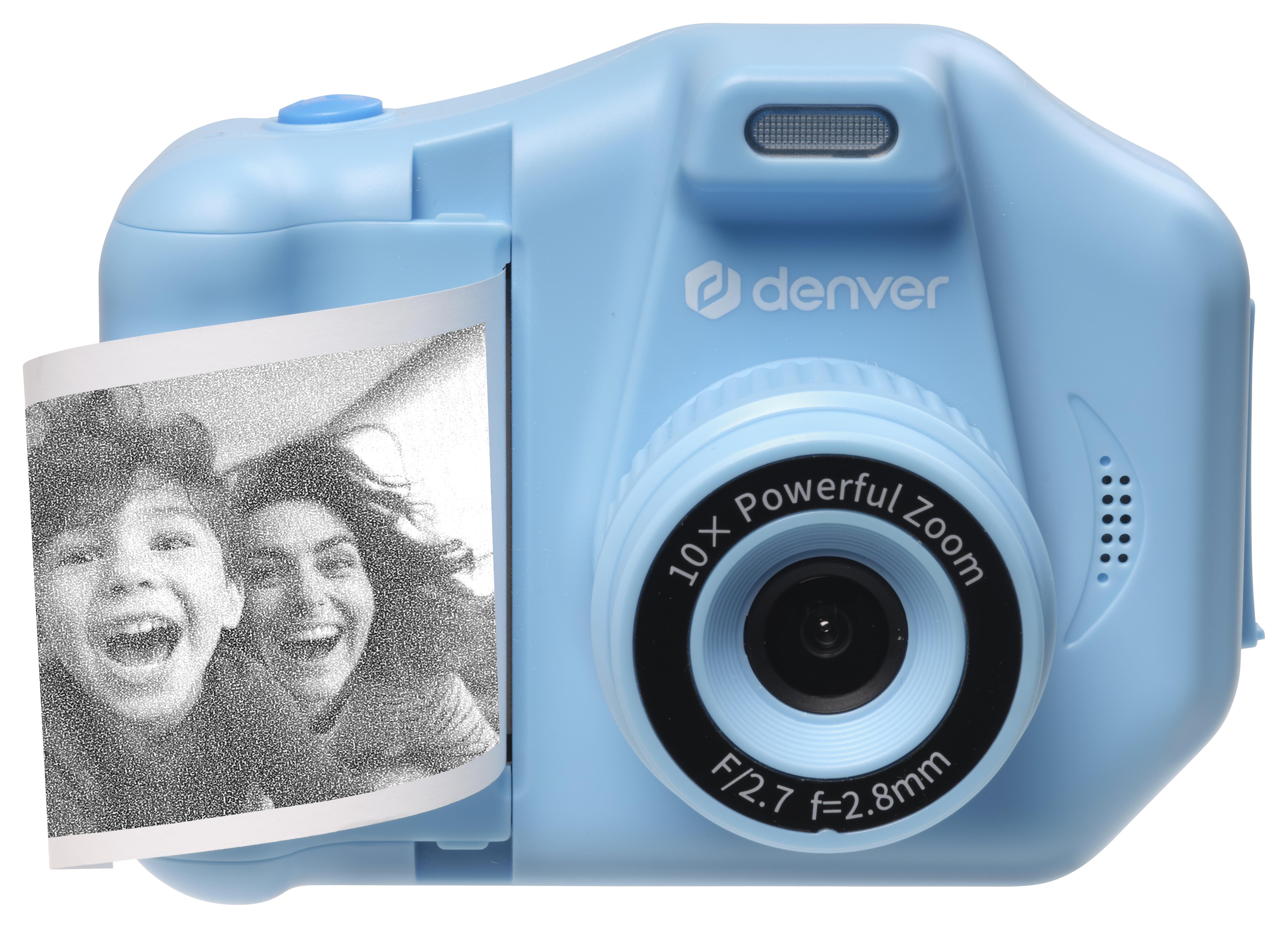 DENVER Kids Camera - Thermal Print Kamera Blå KPC-1370NSBU