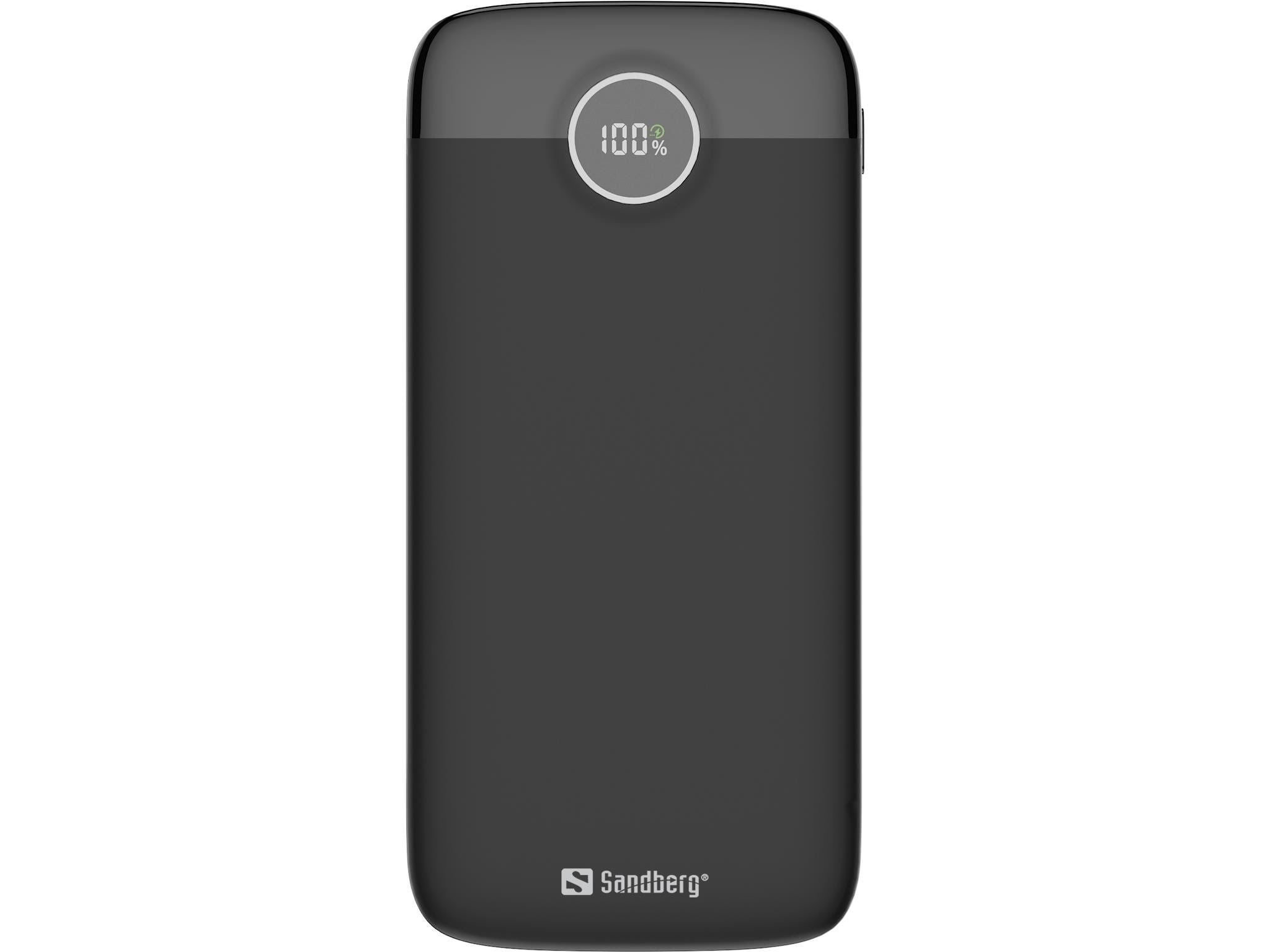 Sandberg SemiSolidState Powerbank 20000 - 20000 Ah Powerbank Sort 421-49