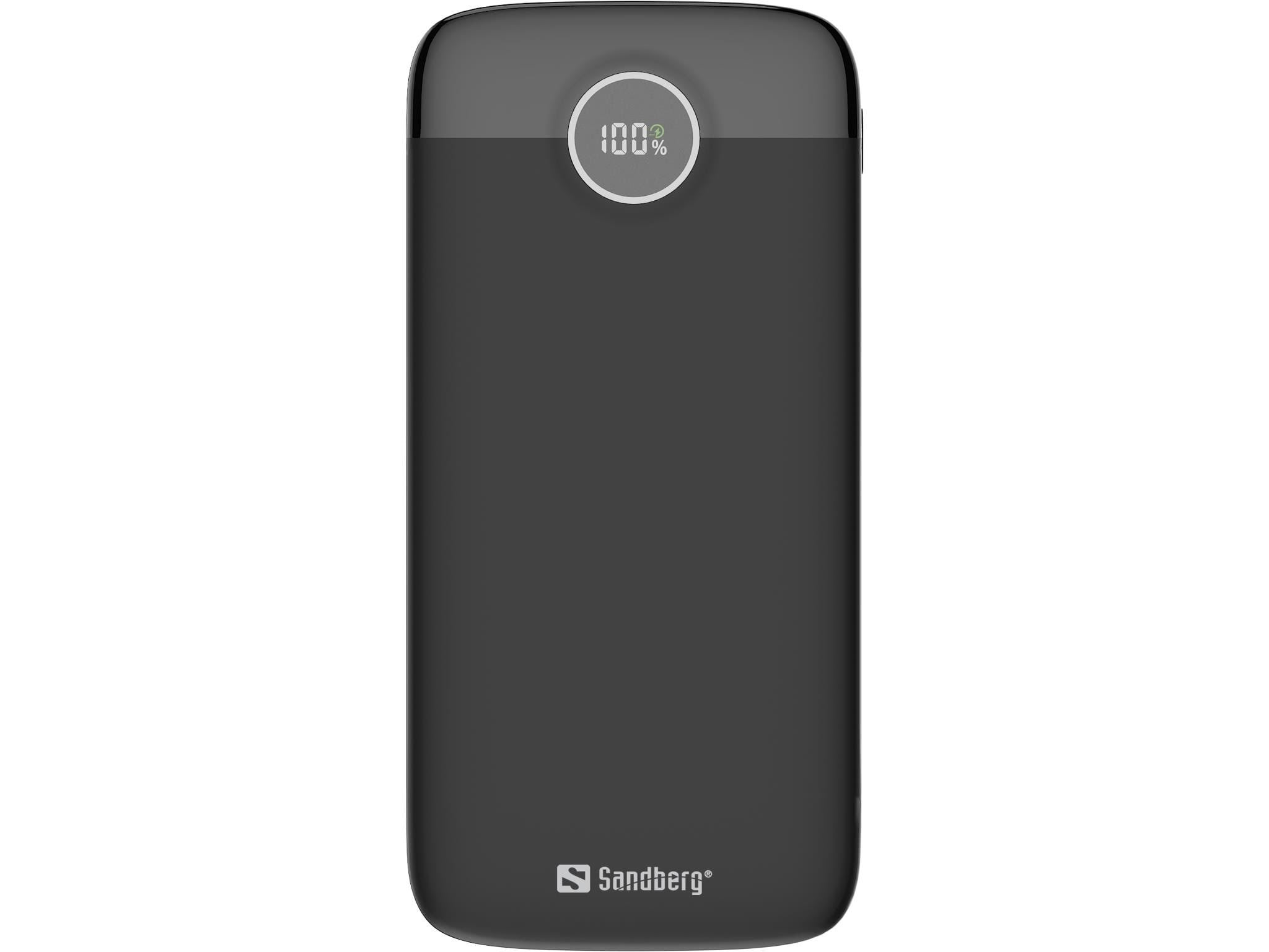 Sandberg SemiSolidState Powerbank 10000 - 1000 mAh Powerbank Sort 421-48