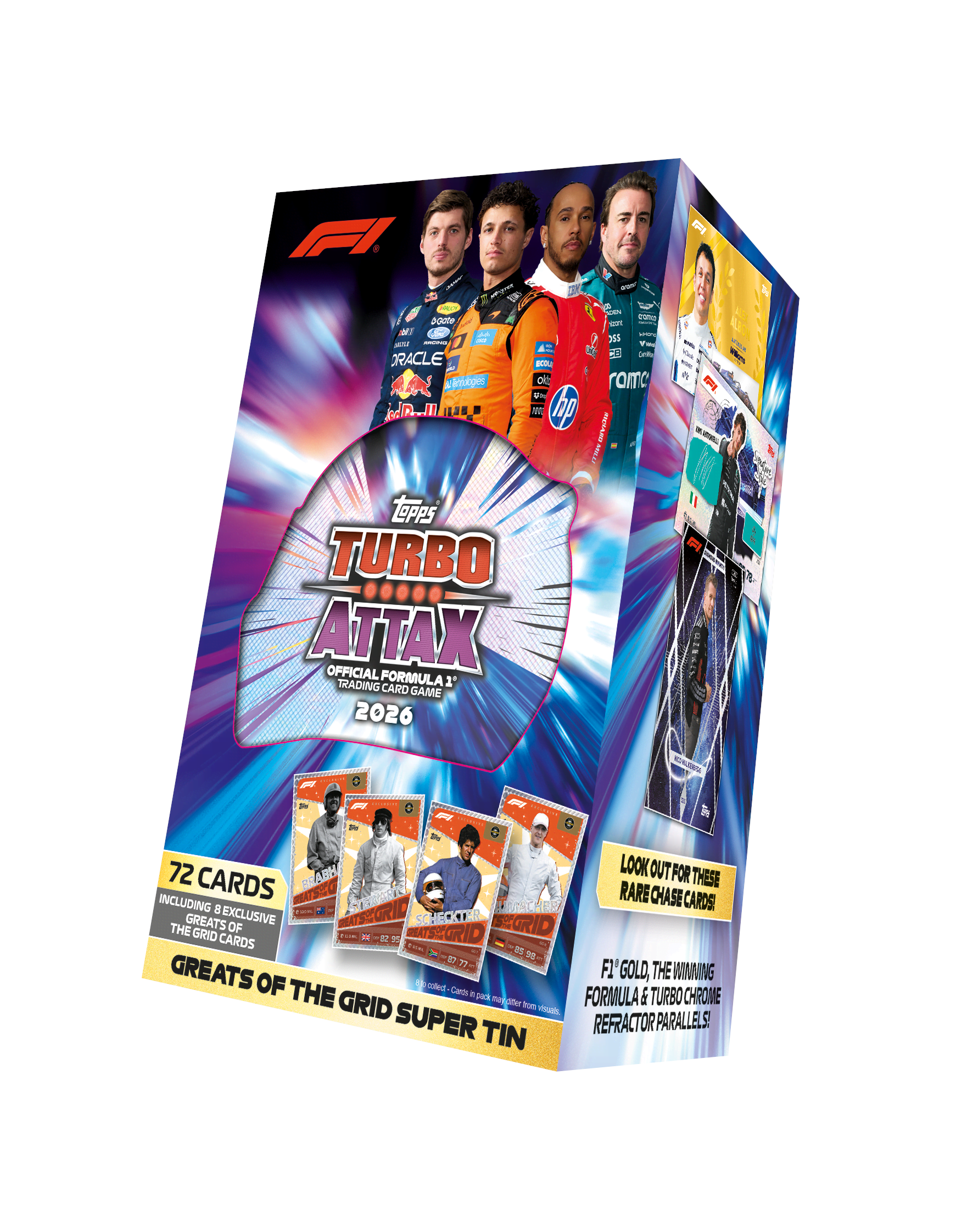 Topps Formula 1 Turbo Attax Super Tin - assorted