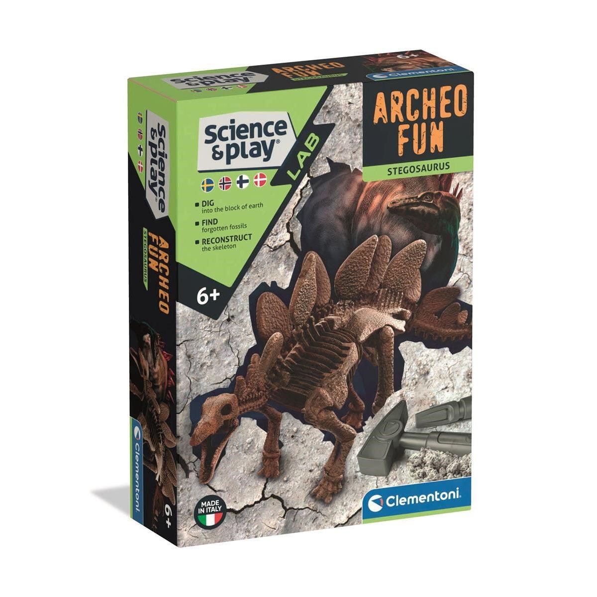 Clementoni Dig Kit Stegosaurus (Nordic) Lærerigt Legetøj 78849