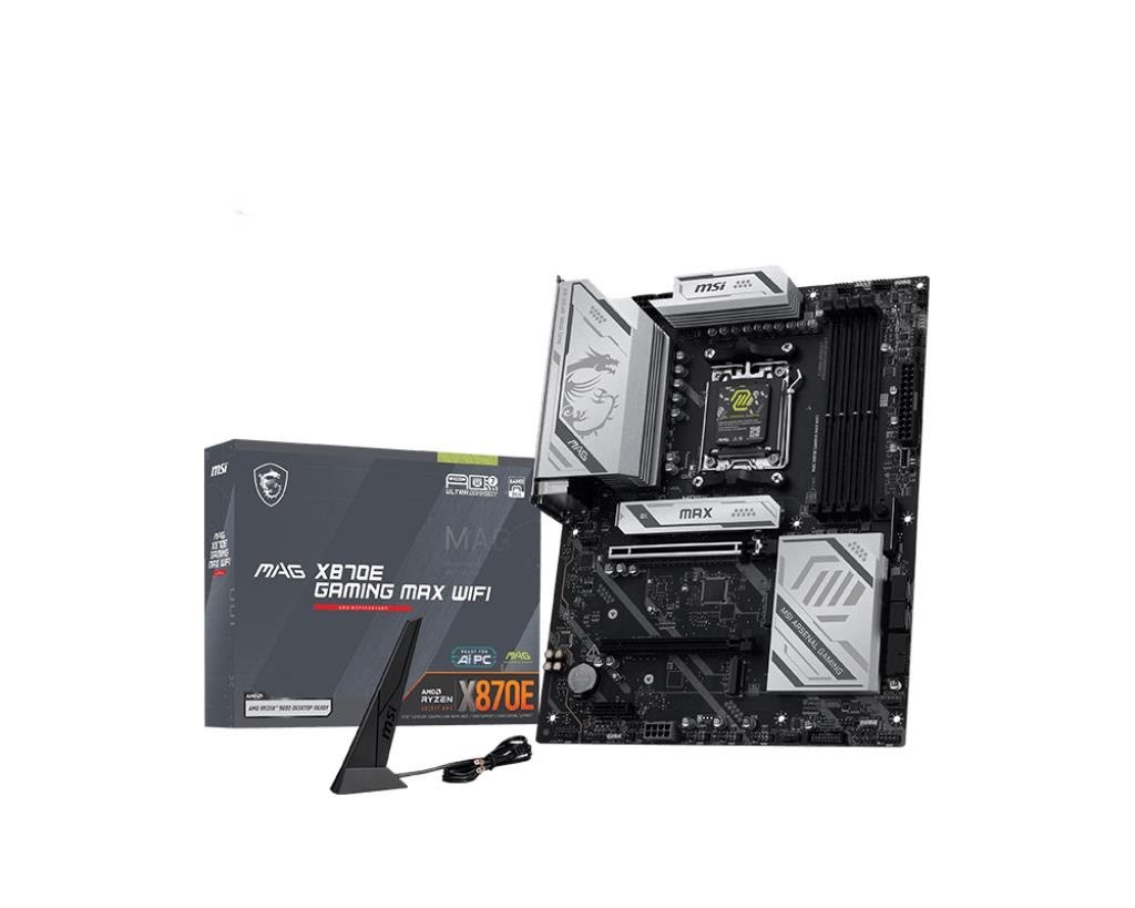 MSI MAG X870E GAMING MAX WIFI Bundkort - AMD X870E - AMD AM5 - DDR5 RAM - ATX Bundkort