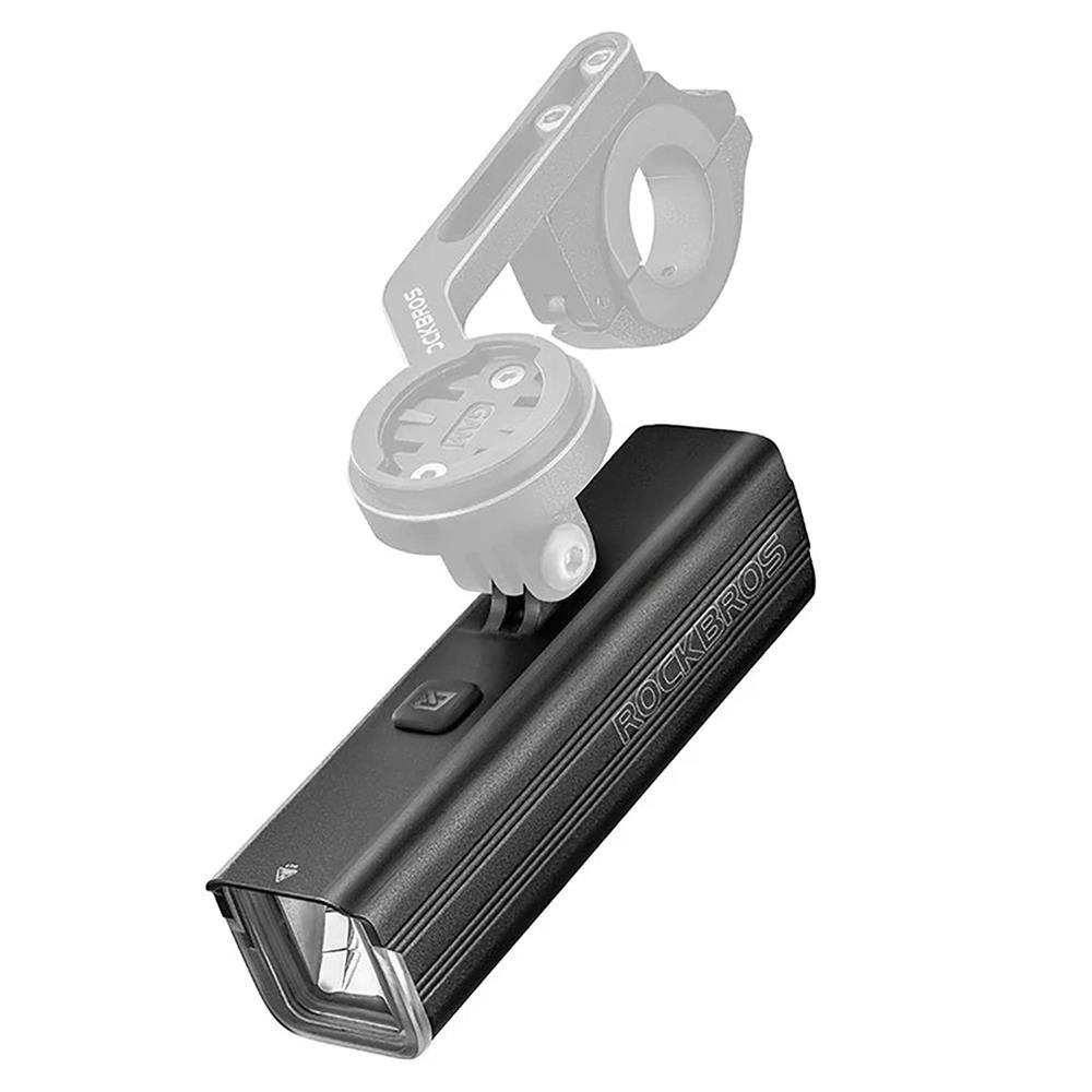 Rockbros RHL1500 front bicycle light 5000mAh 1500lm IPX6 - black Cykellygter Rockbros-24710011001