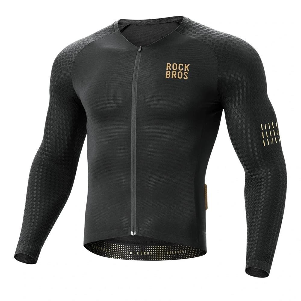 Rockbros YDCX008 Diamond Long Sleeve Cycling Jersey Size L - Black Cykeltilbehoer Rockbros-15200026004