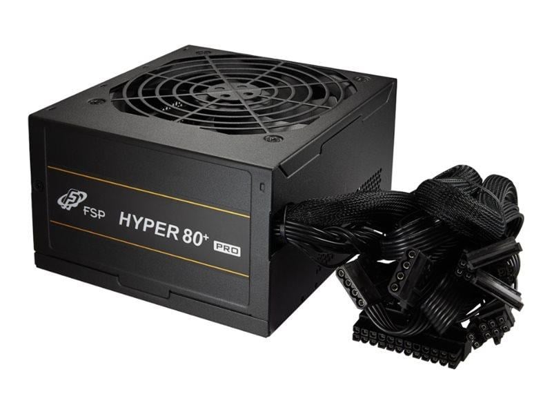 FSP Hyper 80+ Pro - power supply - 650 Watt Strømforsyning - 650 Watt - 120 mm - 80 Plus Bronze certified