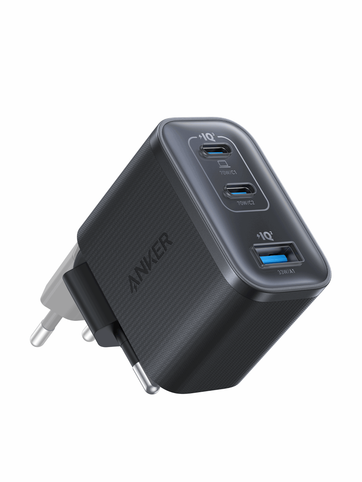 Anker Nano Charger 70W 3 Ports - Black Mobil Oplader A121AL11