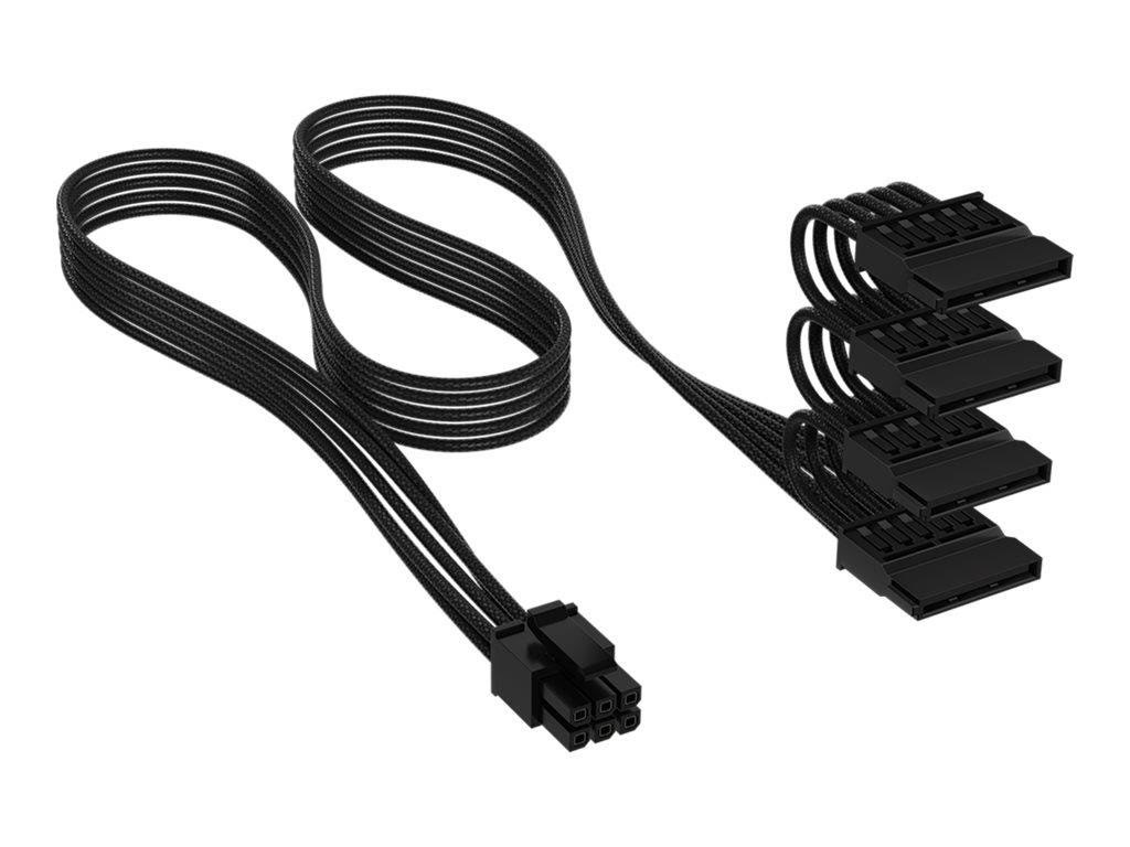 Corsair CP-8920393 internal power cable - Type 4 Strømkabel Sort