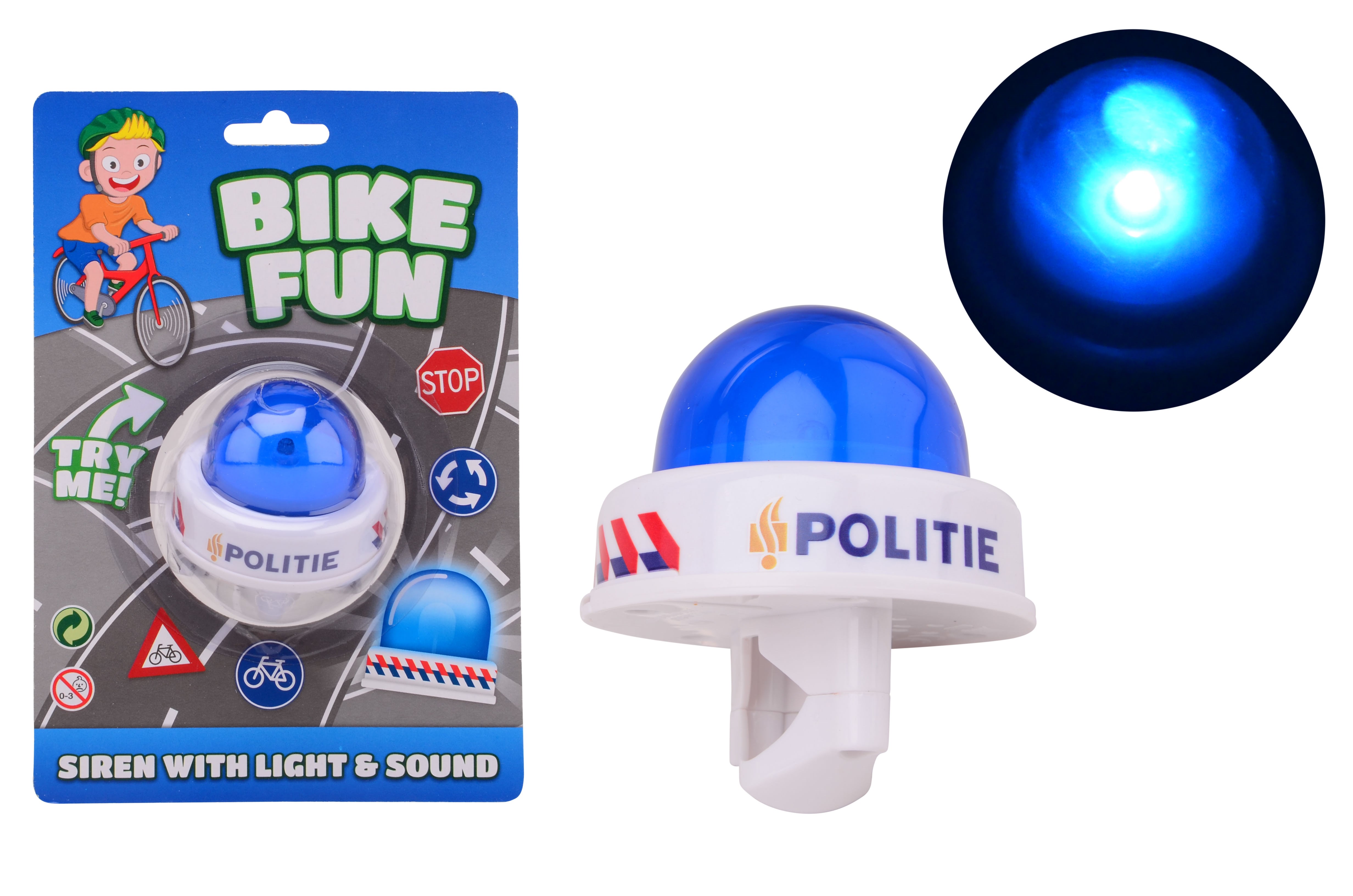 John Toy Bike Fun policesiren Smaa Gaver Til Boern 263-20616