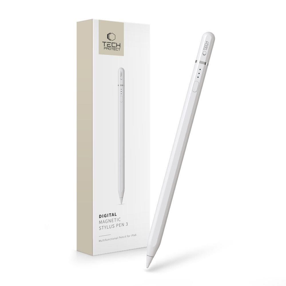 Tech-Protect Digital Magnetic Stylus Pen 3 Magnetic for iPad - White Mobil Tilbehør 5906302309719
