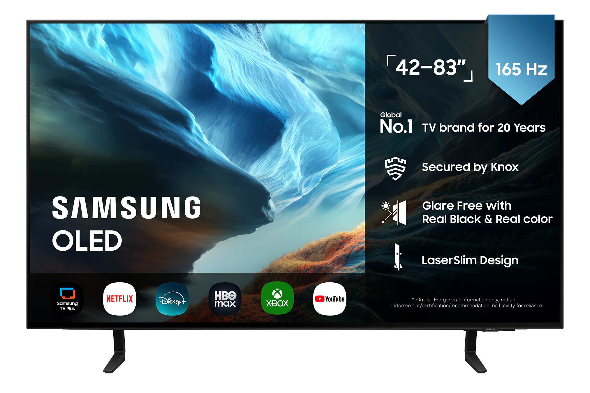 Samsung 42" Fladskærms TV OLED 4K TQ42S90HæXXC Fjernsyn Sort