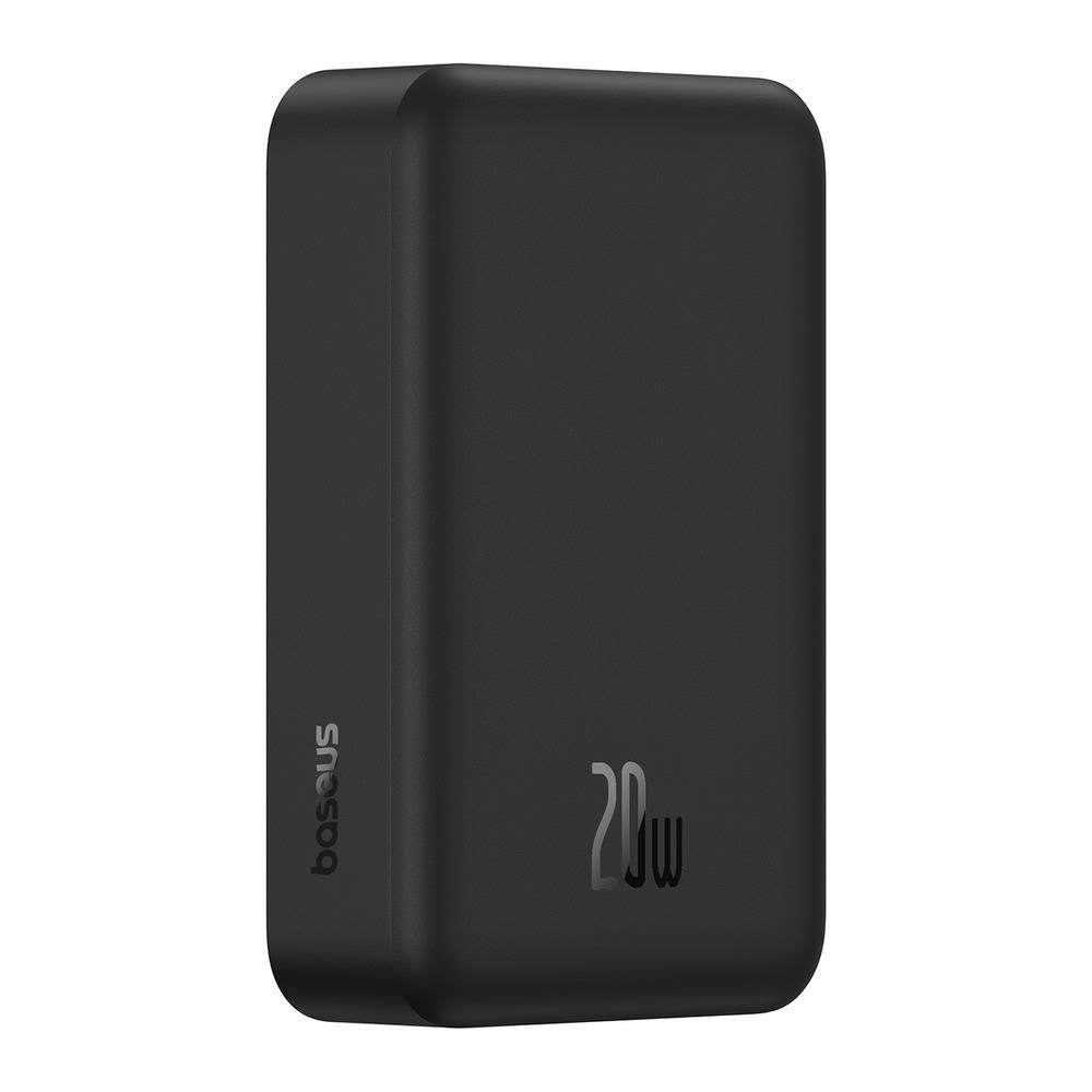Baseus EnerFill FM41 20000mAh 20W Magnetic Power Bank with 30cm USB-C to USB-C Cable - Black - 20000 mAh