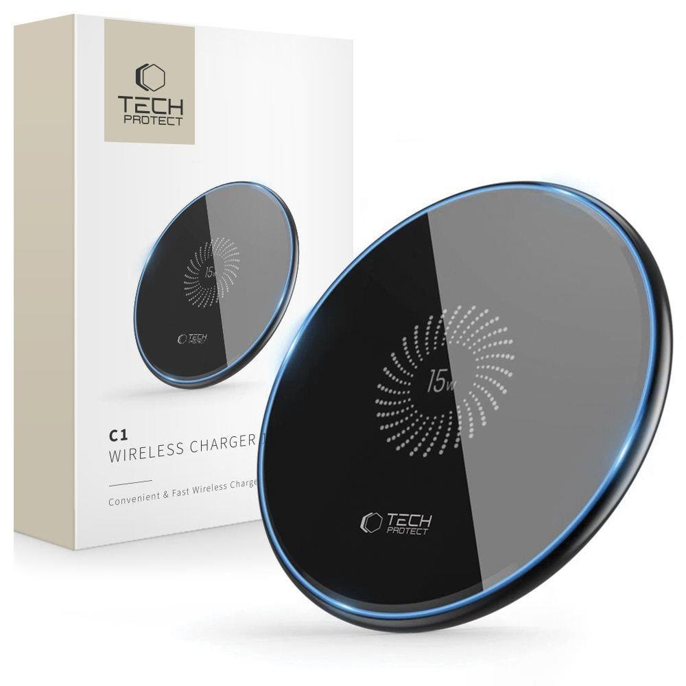 Tech-Protect QI15W-C1 Inductive Charger 15W - Black Mobil Oplader 9589046926310