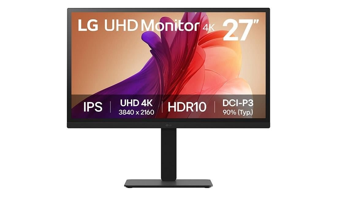 27" LG 27BA45U-B - LED monitor - 27" - HDR Computerskærm Black