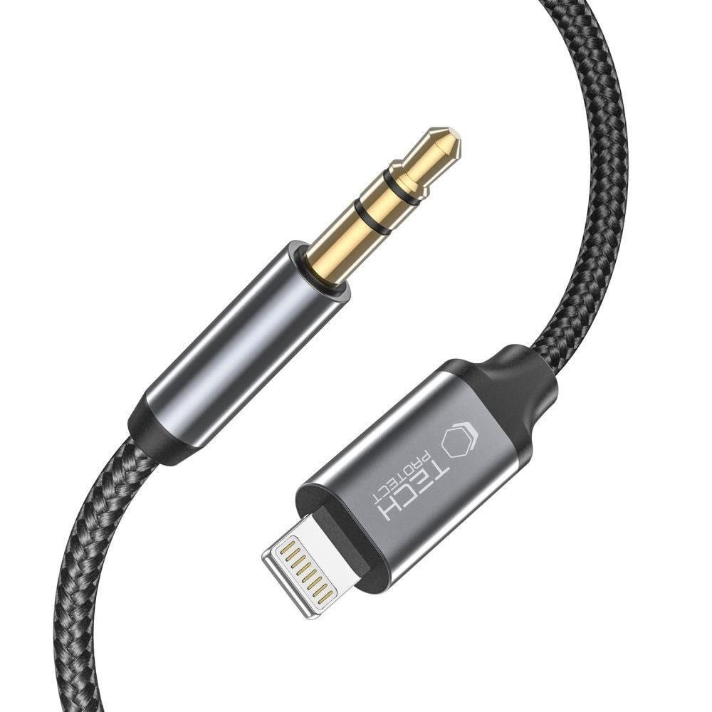 Tech-Protect UltraBoost Lightning audio cable / mini jack 3.5mm 1m - black