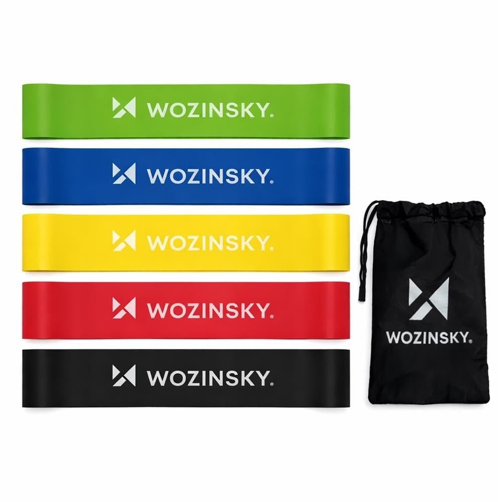 Wozinsky WGO-5 latex resistance bands - 5 pcs. Træningsudstyr 5907769384608