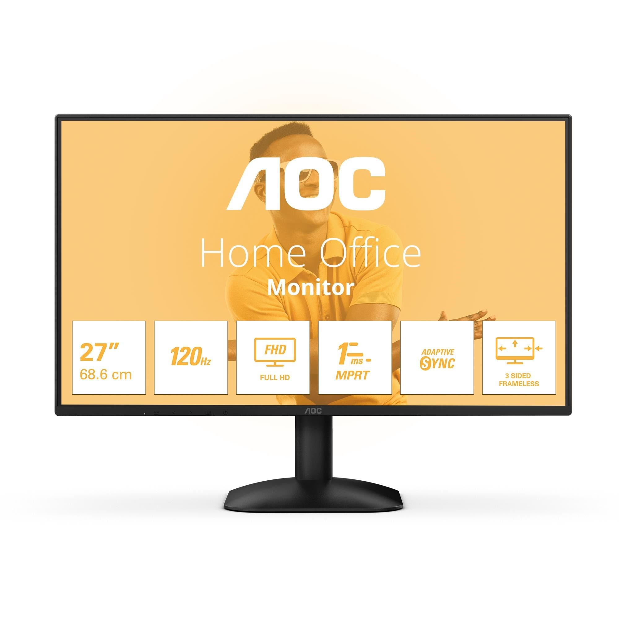 27" AOC 27B31H - LED monitor - Full HD (1080p) - 27" Computerskærm Black