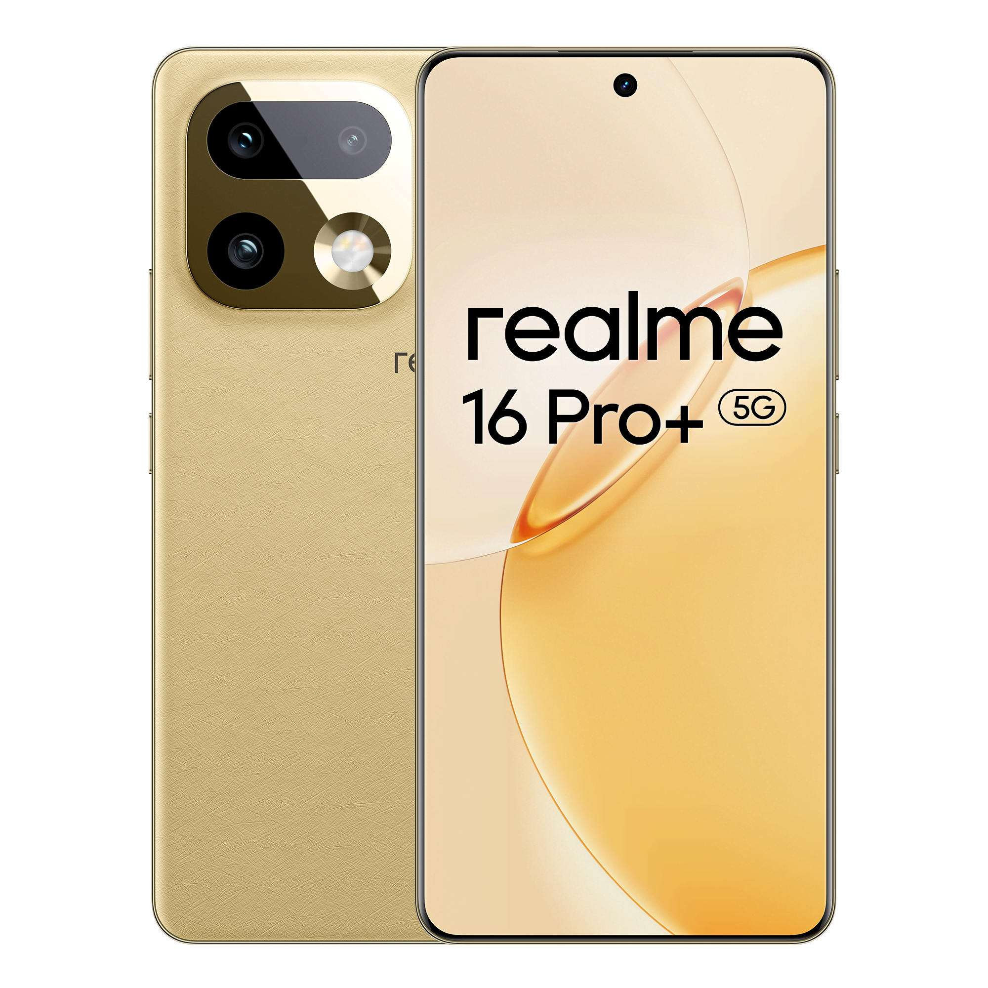 realme 16 Pro+ 5G 512GB/12GB - Master Gold Mobiltelefon Guld 631011007394