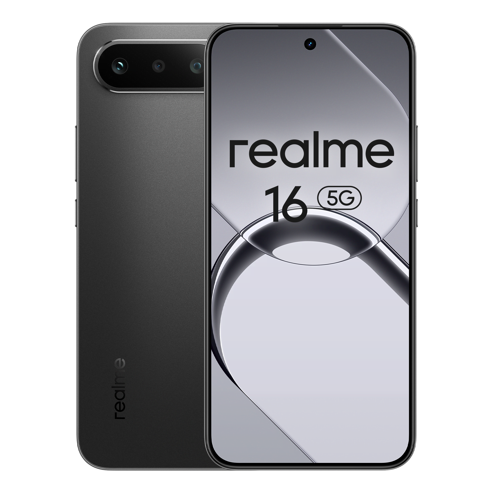 realme 16 5G 256GB/8GB - Air Black Mobiltelefon Sort 631011008288