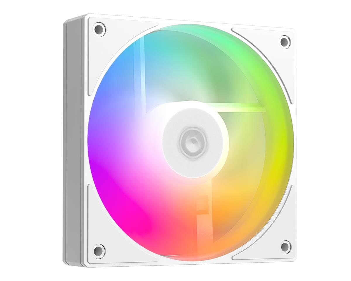 ID-Cooling AS-120 ARGB Reverse - Kabinet køler - 120mm - Hvid med RGB LED lys Kabinetkøler AS-120-ARGB-WR