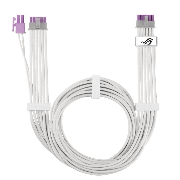 ASUS ROG Equalizer PCIe 5.1 Cable White Strømkabel Hvid 90YE00BP-B0QA00