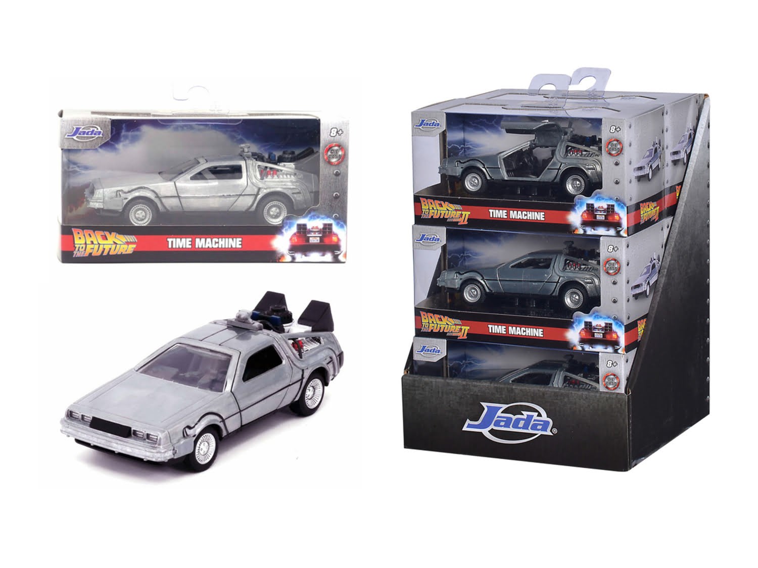 Jada Toys Time Machine Back to the Future 1 1:32 Legetøjsbil 9332185314R00