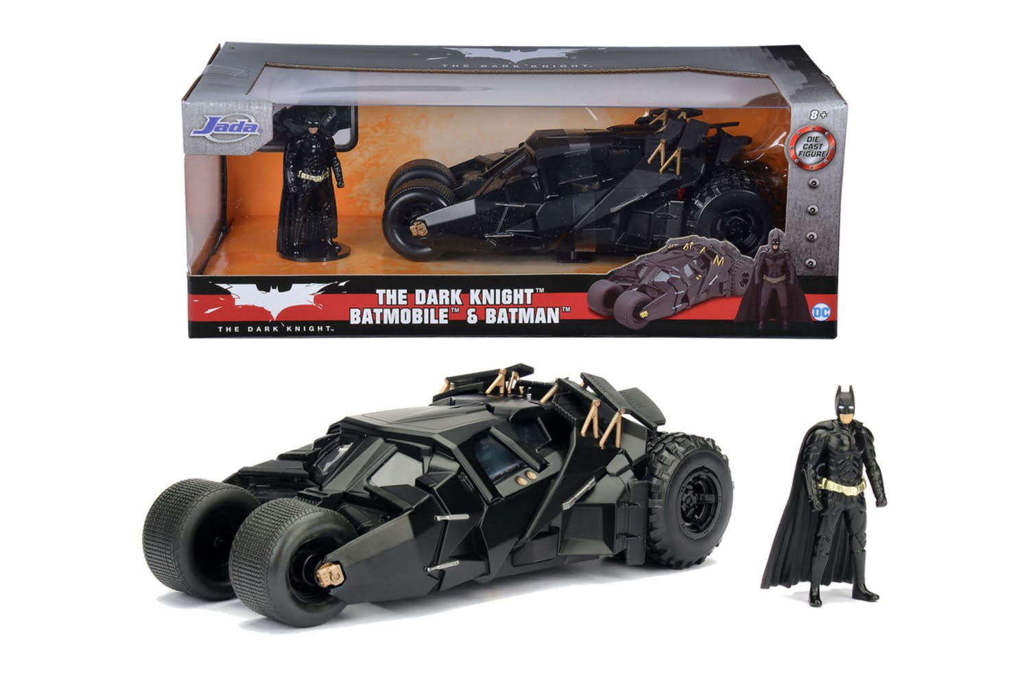 Jada Toys Batman The Dark Knight Batmobile 1:24 Legetøjsbil 9398261314R00