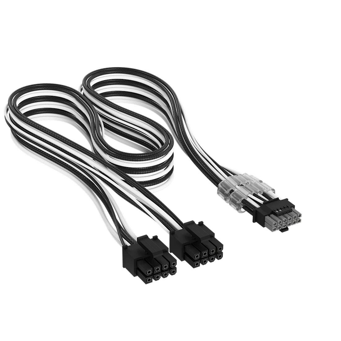 Corsair Elite Premium Individually Sleeved 2x 8-Pin to PCIe 12V-2x6 600W (Type 4) - Sort