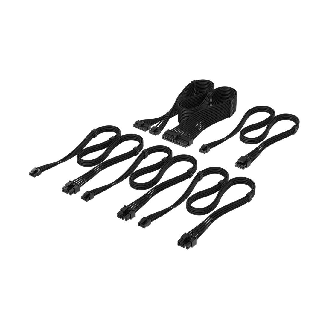 Corsair Elite Premium Individually Sleeved Type-5 PSU Cables Starter Kit (Type 5) - Sort