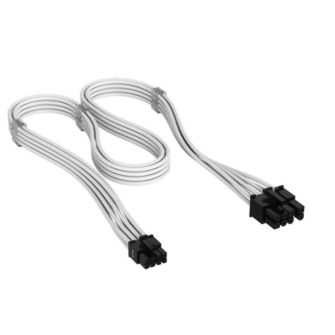Corsair Elite Premium Individually Sleeved PCIe Cable 8-pin (6+2 Split) Cable Type 5 - Hvid Strømkabel CP-8920453