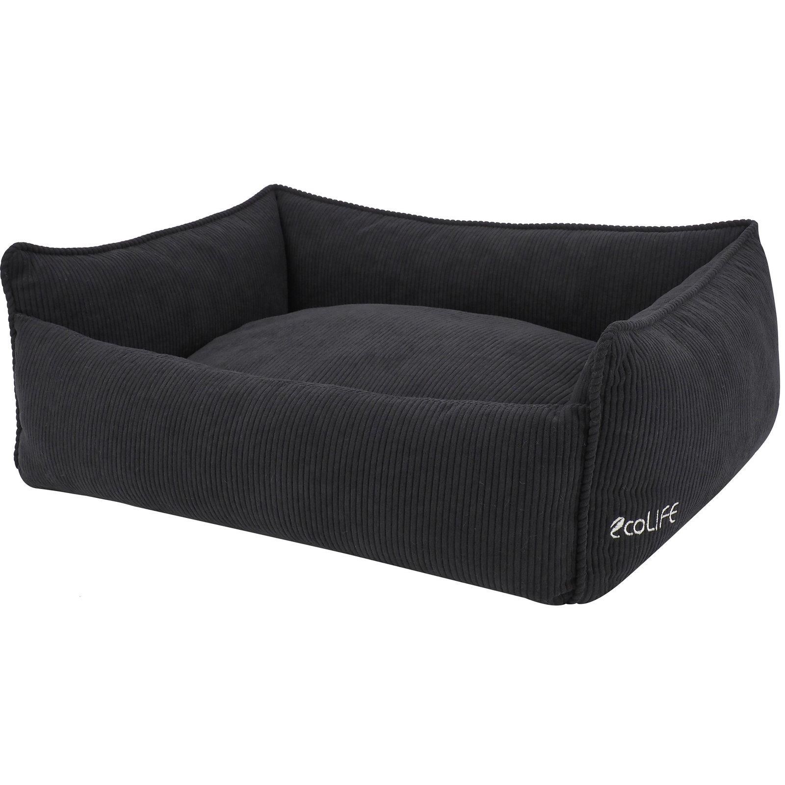 Bed Time Hundeseng MILLE ECO 80x60x23 cm. Sort Hundeudstyr 24S-SFY8-E20m
