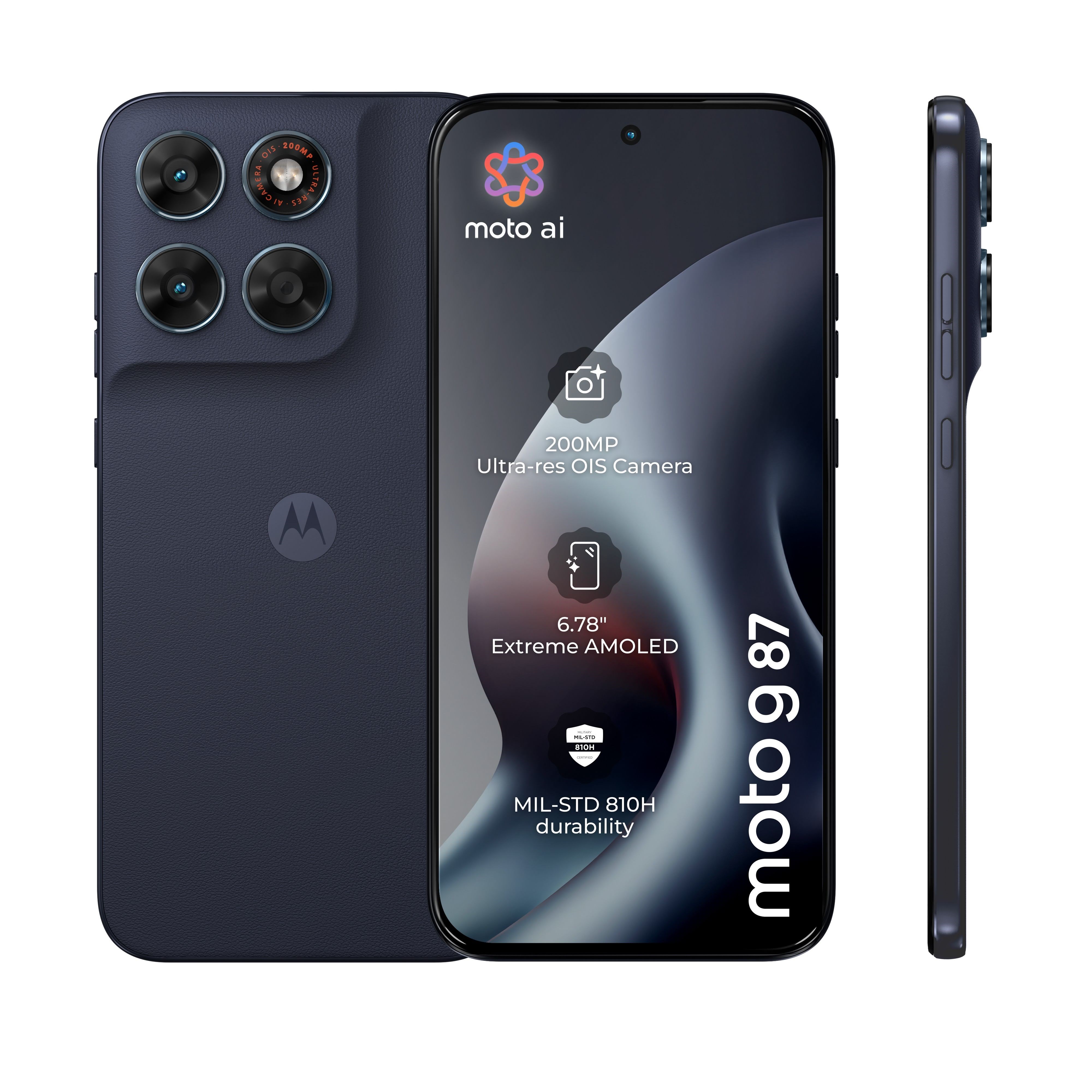 Motorola moto g87 256GB/12GB - PANTONE Overture Mobiltelefon Grå PBBS0006FR