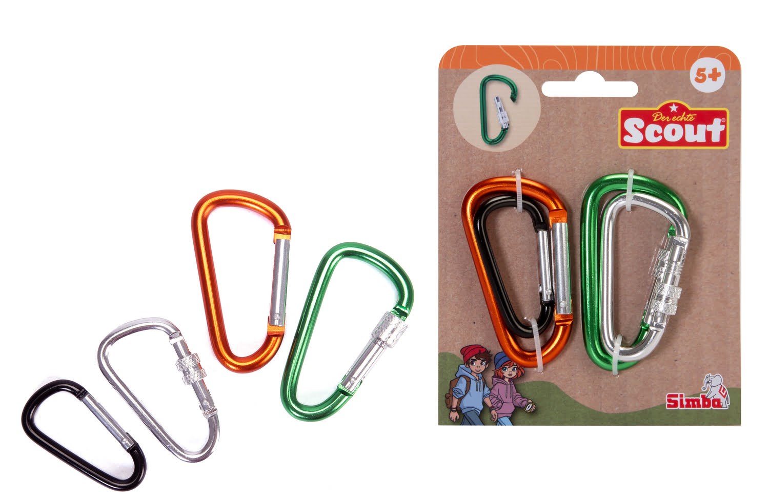 Simba Scout Metal Carabiners 4 pcs Udendørsleg 109452711