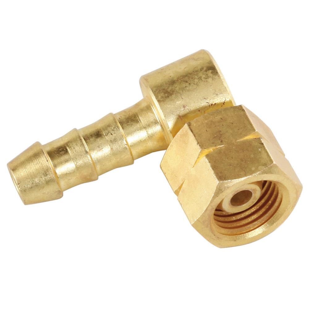 Meva 1/4'' LH Angle Connector Adapter for 8x15mm Gas Hose Connection Grill Og Tilbehør 8590584435203