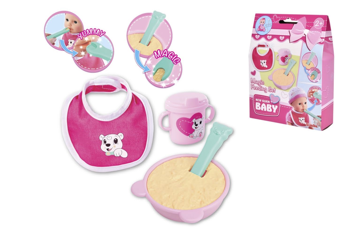 Simba NBB magic Feeding Set 30-43 cm Dukker Og Dukketilbehoer 105560515