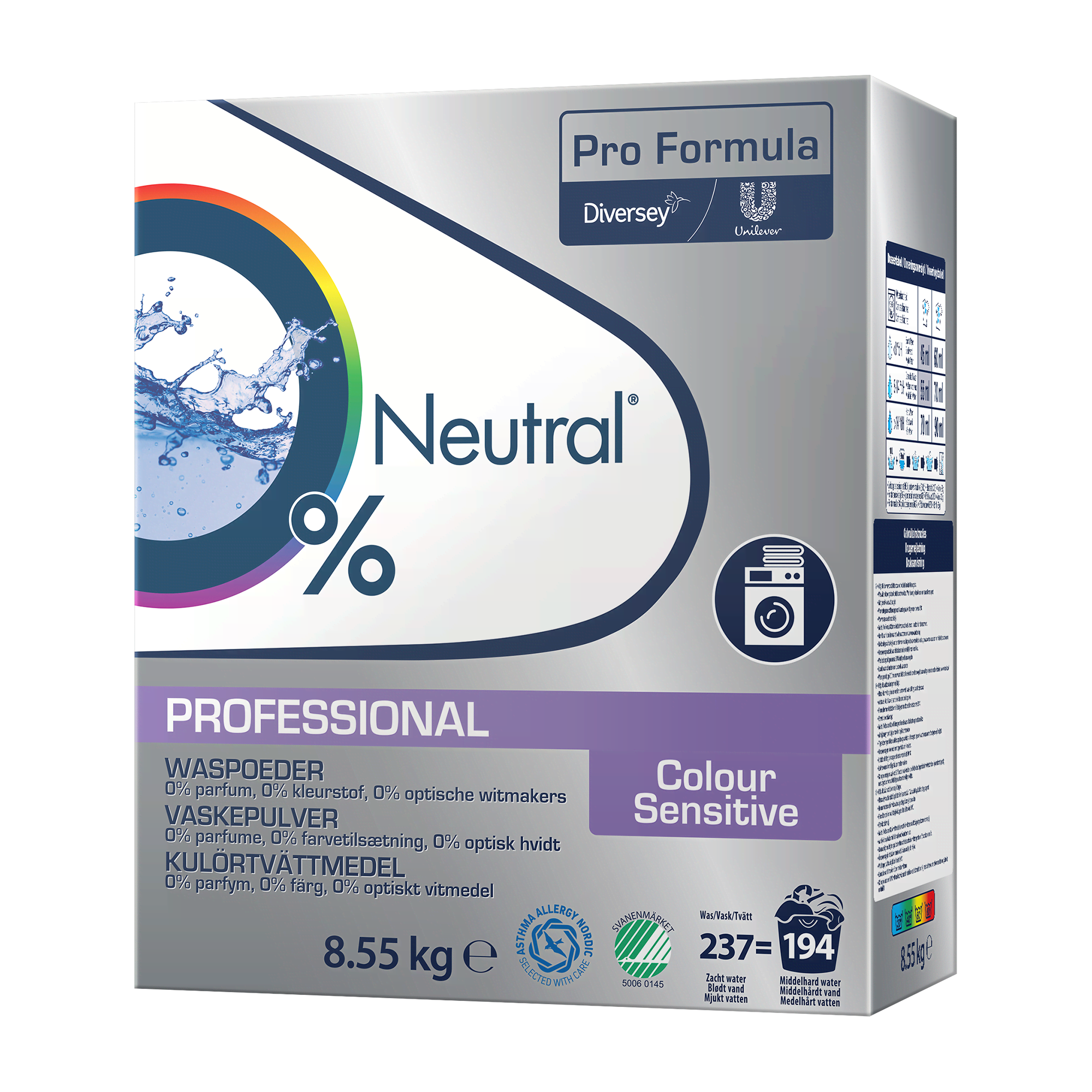 Neutral Professional Colour Powder 8.55kg - 194 washes Rengøring 101102438