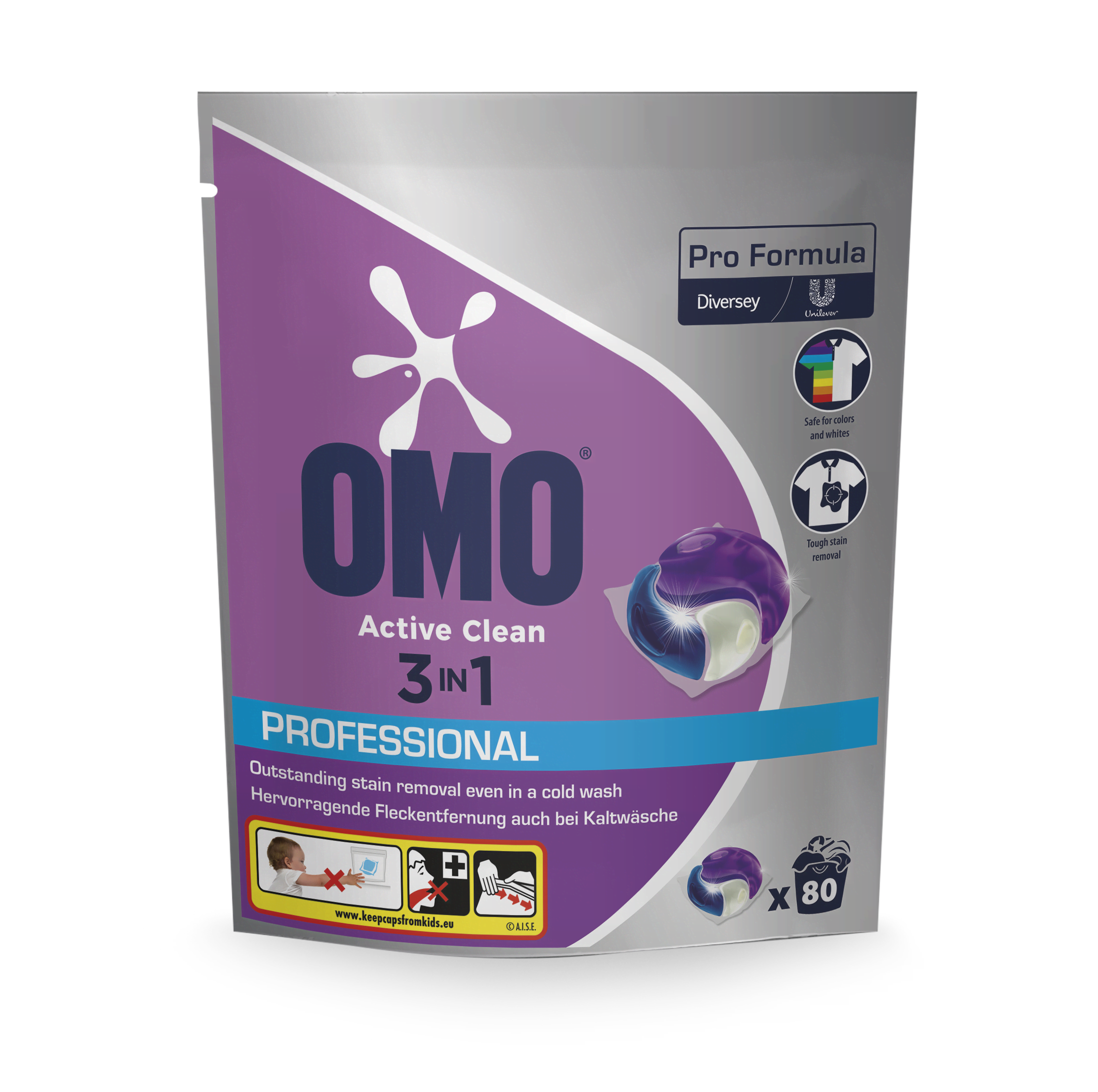 Omo Professional 3-in-1 Laundry Capsules 80 pcs. Rengøring 101110034