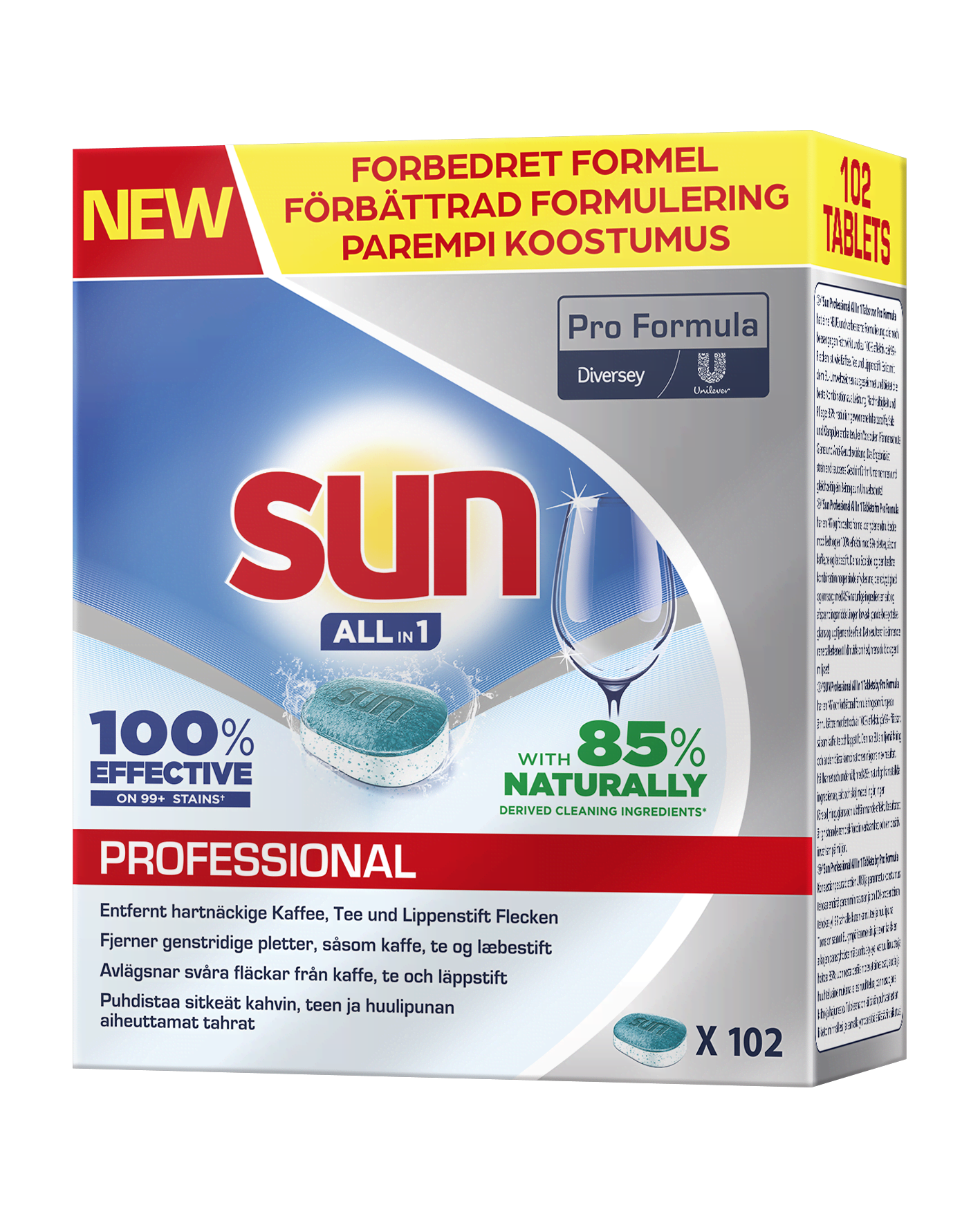 Sun Professional All-in-1 Dishwasher Tablets 102 pcs. Rengøring 9297241