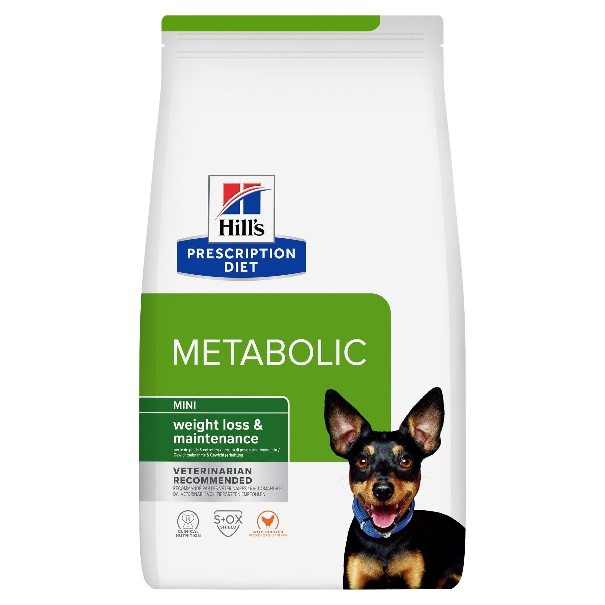 Hill's PRESCRIPTION DIET Canine Metabolic Mini Dry dog food Chicken 1kg Hundeudstyr 052742047218
