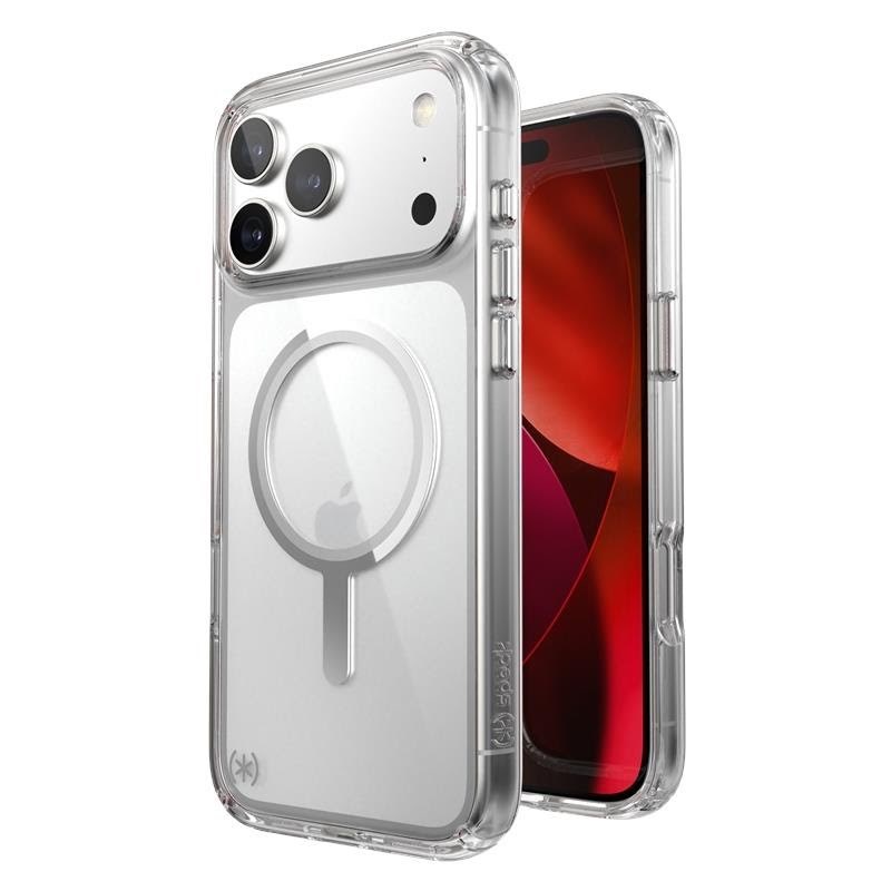 Speck Presidio Perfect Clear MagSafe - iPhone 17 Pro Max Case - Clear / Silver Mobilcover 150981-3240