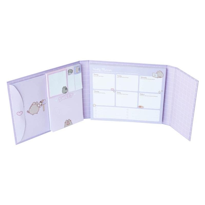 Pusheen - Weekly planner with sticky notes from the Moments collection - 19.3 x 16.5 cm Kalender PSNA003