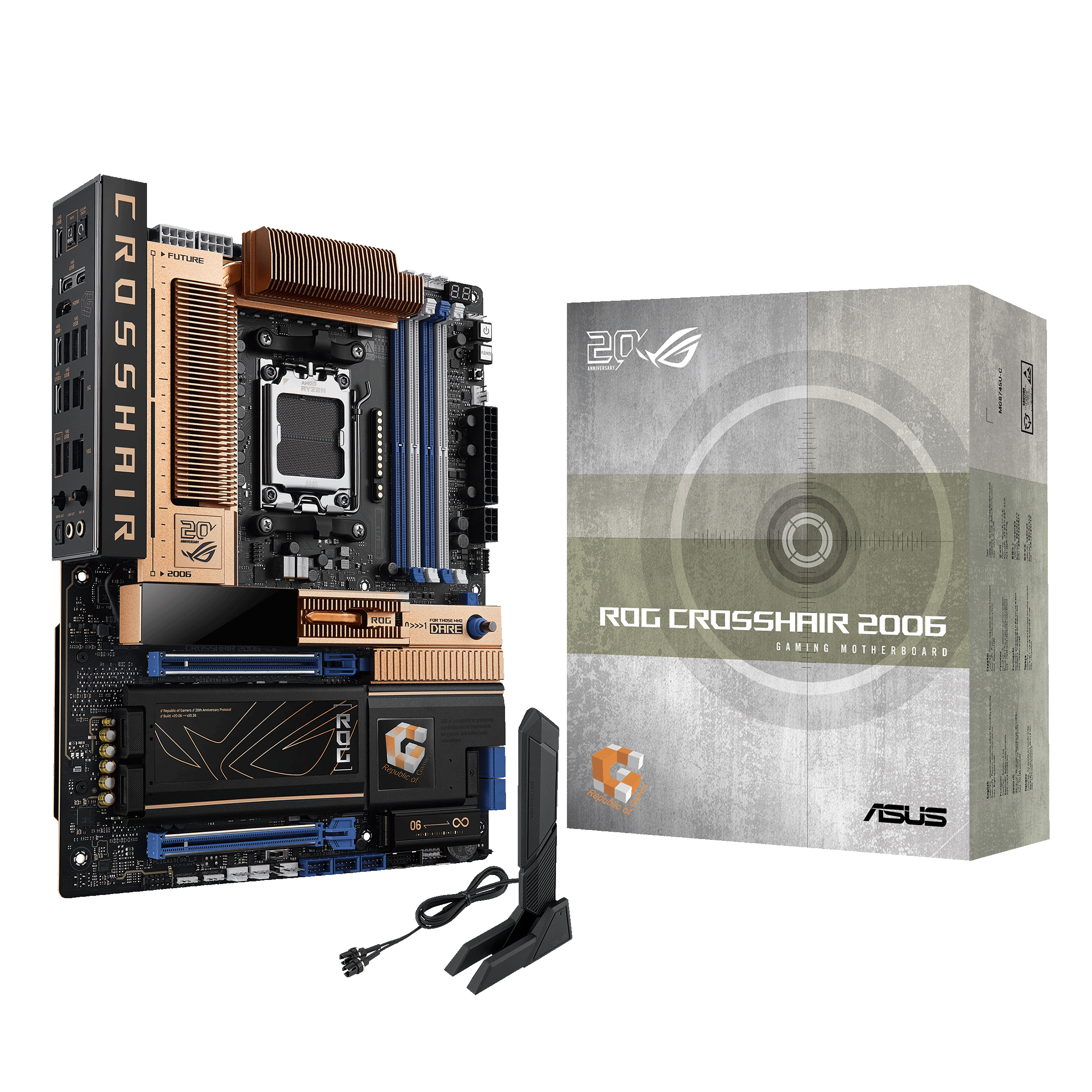 ASUS ROG CROSSHAIR 2006 Bundkort - AMD X870E - AMD AM5 - DDR5 RAM - ATX Bundkort 90MB1PP0-M0EAY0